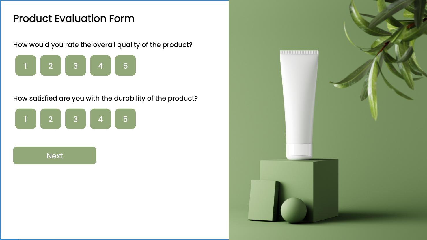 Product Evaluation Form