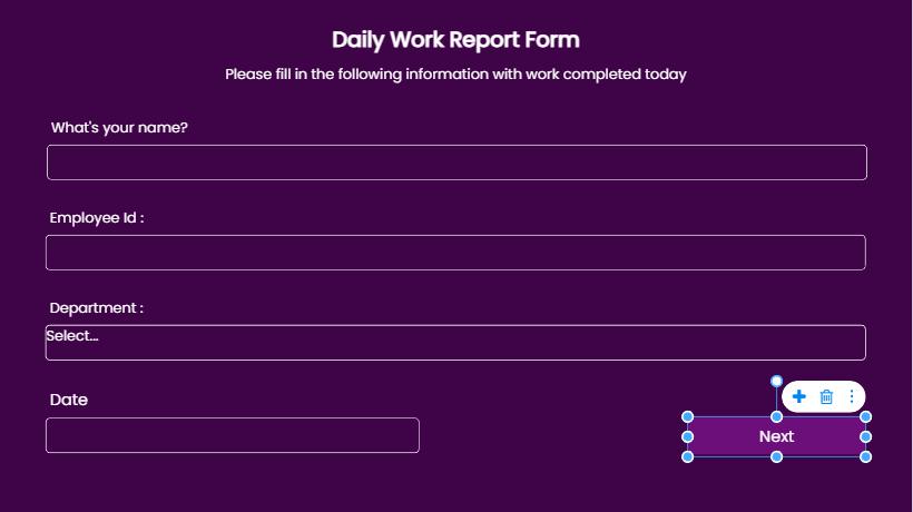 Daily Report Template