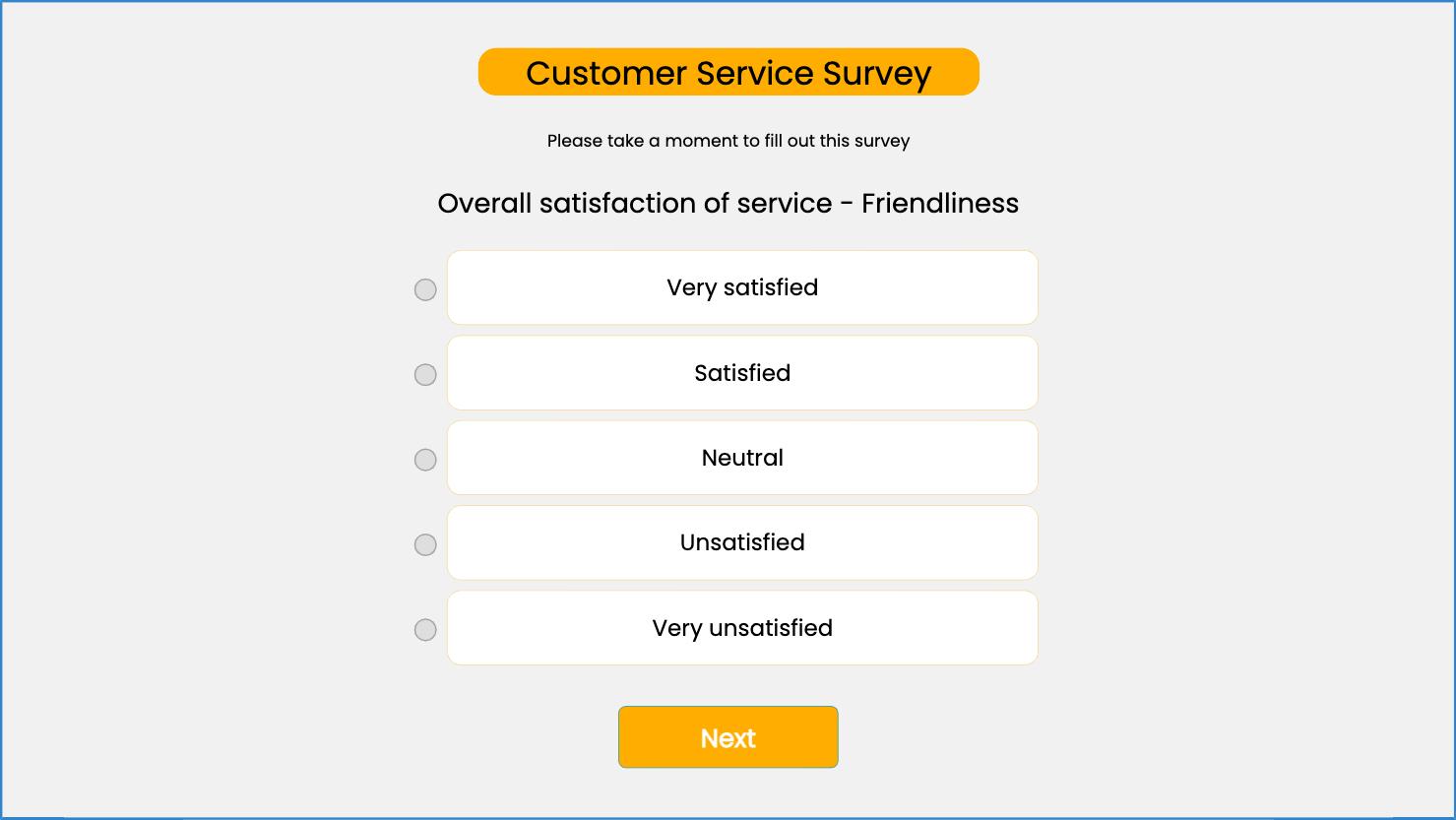 Customer Service Survey