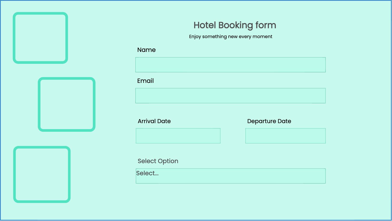 Hotel Booking form